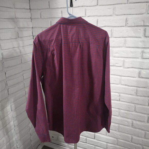 Denver Hayes Classic Fit Men's Red & Blue Checkered Casual Shirt - Picture 2 of 11